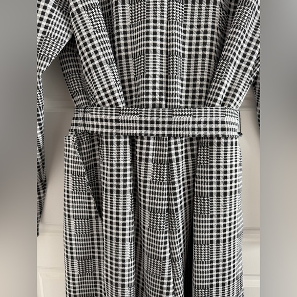 ELOQUII Womens Jumpsuit Tweed Black White 18 - Picture 9 of 15